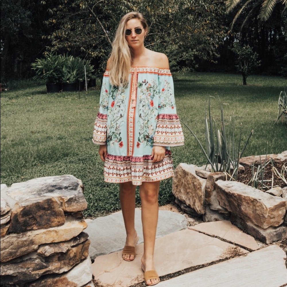 Floral Off the Shoulder Dress